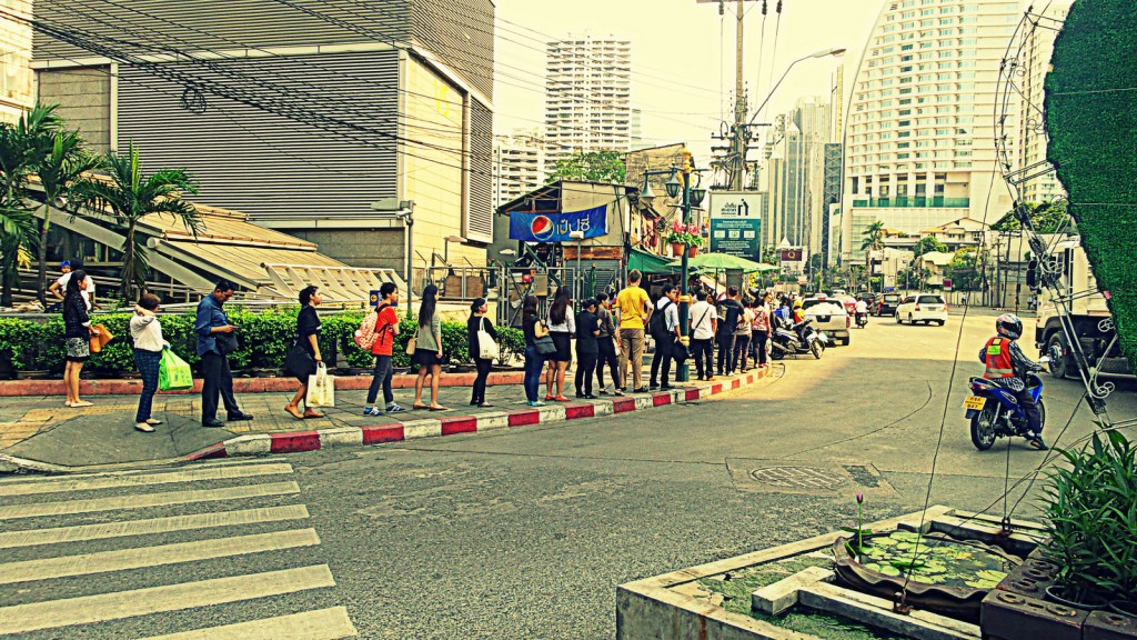 Bangkok Thailanda pietoni
