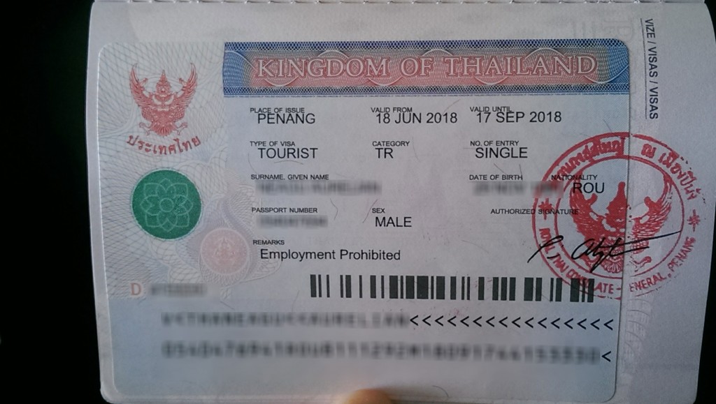 Viza Turistica Thailanda