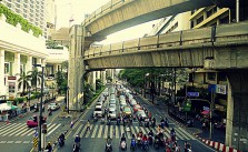 Bangkok Thailanda Pietoni